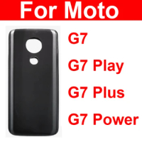 Rear Battery Door Housing For Motorola Moto G7 G7 Plus G7 Play G7 Power Brazil US Version Rear Back Battery Case Cover Parts