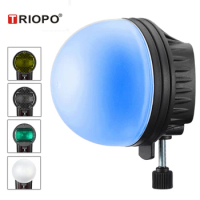 TRIOPO MagDome Color Filter, Reflector, Honeycomb, Diffuser Ball Kits For GODOX tt600 TT685 V860II YN560III/IV Flash VS AK-R1