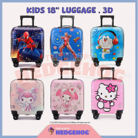 Latest Products 18 Inch 3D Kid Luggage Suitcase Travel Bag Luggage Password Lock 4 Wheel Hand Carry