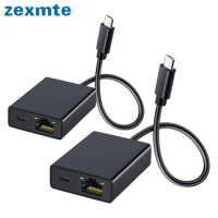 Zexmte Ethernet Adapter for Fire TV Stick 4K Micro USB to RJ45 100Mbps Network Card for Google Home Chromecast Ultra Audio Etc