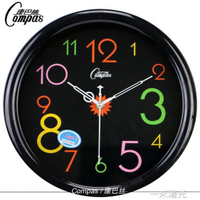 康巴絲12英寸鐘錶掛鐘客廳餐廳靜音時鐘簡約創意現代掛鐘石英鐘錶WD  領券更優惠