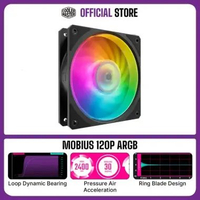 Cooler Master Mobius 120P ARGB Case Fan Black