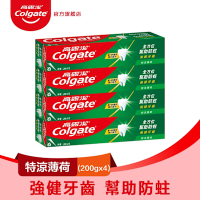 高露潔 特涼薄荷牙膏200gX4入(口腔清潔/口氣清新)