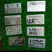 Emblem Stainless untuk Hugger Airblade Vietnam Quality Premium - Harga 1 Buah - Motorcycle HRC, LIQU