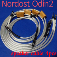 Nordost Odin sterling silver flagship audio cable HiFi speaker amplifier audiophile wire with Hi-End FURUTECH plug 1set of 4pcs