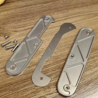 New Titanium alloy notched handle for 91mm Victorinox Swiss army knife