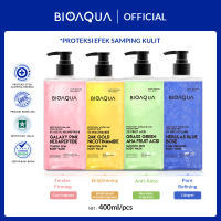 【BPOM】BIOAQUA 24K Gold Niacinamide sabun merk mandi Brighten Skin Body Wash/ Smooth Skin /Hexapeptid