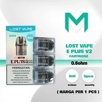 Replacement Cartridge E PLUS V2 Dual Mesh Top Fill 0.6 Ohm 3ML By Lost Vape