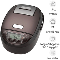 Tiger Nồi Cơm Điện Tử Cao Tần Áp Suất JPK-W18W 1.8 Lít - Nhật Bản