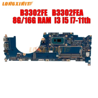 B3302FEA Laptop Motherboard I5-1135G7 I7-1165G7 CPU 8G 16GB RAM  For ASUS LAPTOP B3302FEA Notebook Mainboard