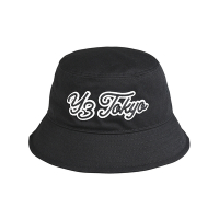 Y-3電繡徽章布貼LOGO透氣帆布漁夫帽(黑)