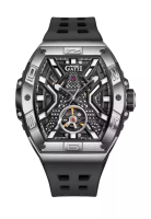 Bonest Gatti BONEST GATTI™ Automatic Unisex Stainless Steel Watch, Rubber Strap