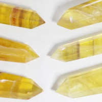 Crystalmine Yellow Fluorite Crystal Tower / Batu Kristal Healing Natural Crystal
