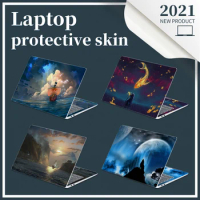 DIY Universal Cover Laptop Sticker Skin PVC Waterproof Sticker13.3"14"15.6"17.3"for Macbook/Lenovo/Asus/HP/Acer Decorative Decal