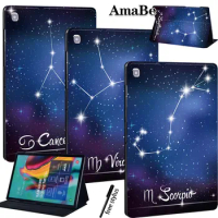 Star Anti-Dust Soft Leather Cover Case for Samsung Galaxy Tab S5e T720 10.5 Inch PU Case Protective Shell