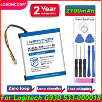 L-LB2 2100mAh 533-000018,F12440097,L-LY11 Battery for Logitech G930,Gaming Headset G930,533-000074,F540 MX Revolution 981-000257