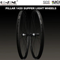 Super Light 1150g Mtb Wheels 27.5 Pillar 1420 XC Carbon MTB Wheelset Tubeless Ultra Light Carbon MTB Wheels 27.5 QR / TA / Boost