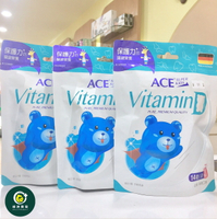 【綠洲藥局】【ACE】機能Q 維他命D軟糖(44.8g)(14顆/袋) 近效期 即期良品