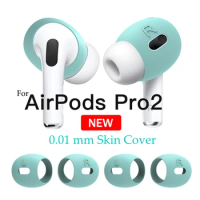 For Apple AirPods Pro 2 Skin Covers Ear Tips Pads Buds Silicone Protective Case Wireless Earbuds Bluetooth Headphone Accessories