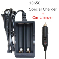 100pcs High Quality AC 110V-240V Dual Car Charger For 18650 3.7V Rechargeable Li-Ion Battery Wholesale