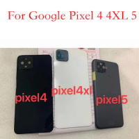 1PCS New For Google Pixel 4 Pixel4 XL Pixel 5 Back Battery Cover Door Rear Glass Battery Cover For Google Pixel 4 4XL 5 Housing