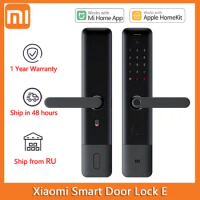 Xiaomi Smart Door Lock E Fingerprint Bluetooth Homekit Unlock Anti-plug Safety Lock Body Work with Mi Home Apple Homekit