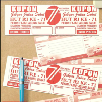 Cetak Kupon Undian /Kupon Air Galon / Kupon Bonus / Kupon Undian