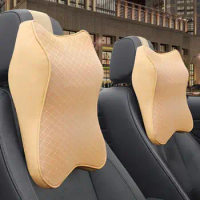 Pillow Soft Car Seat Headrest Pad Memory Foam Head Neck Rest Support Cushion