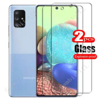 2PCS FOR Samsung Galaxy A71 5G 6.7" Tempered Glass Protective ON GalaxyA715G UW GalaxyA71 A716 A715 Screen Protector Film Cover
