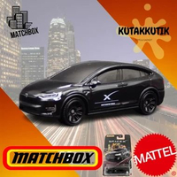Matchbox Mobil Listrik Tesla Model X Putih Tesla Edition Hitam