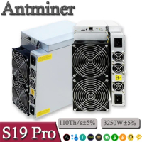 New Antminer S19 Pro 110Th/S 3250W Asic Miner S19J Pro+ BTC Mining Crypto Machine Hong Kong Free Shipping