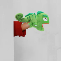 Lizard Hand Puppet Toy with Movable Mouth Preschool Toy Storytelling Role Play Prop