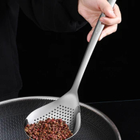 WORTHBUY 18/8 Stainless Steel Colander Dumpling Nooodle Spoon Kitchen Food Filter Strainer Spoon