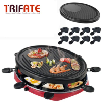 Double Layers Smokeless Electric Pan Grill BBQ Grill Raclette Grill Electric Griddle