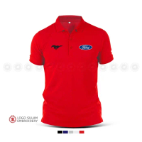 Áo Thun Polo, Logo Ford V8 Mustang GT, Kỹ Thuật Sulam, Hiệu Suất EcoBoost, Áo Sơ Mi Nam, Unisex, 100