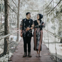 Baju couple kondangan lebaran set couple tenun-couple-Pesta-praweding