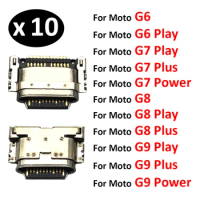 10Pcs USB Charging Port Connector Charge Jack Socket Plug Dock For Motorola Moto G9 G5 G5S G6 G7 Plus G8 Power Play Plus Lite