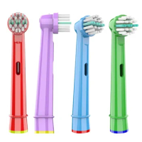 4/8/12/16/20 Pcs Kids Replacement Brush Heads For Oral B Children Electric Toothbrush Extra-Soft Bristles Brush Refill EB-10A