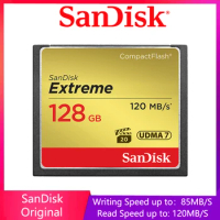 SanDisk extreme PRO Memory Card 32GB 64GB 128GB 120M/S CF card High Speed compact flash card for DSLR and HD Camcorder discount