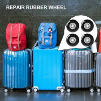 Luggage Wheel Suitcase Replacement Wheels Repair Rubber Wheel with Screw Repair Replacement Axles Universal Tool Kit