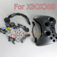 20sets/lot white black Replacement For Xbox 360 Controller Wired Full Housing Shell Cover For Xbox 360 With Buttons Accessories