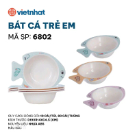 Bát tập ăn dặm cho bé hình con cá 6802