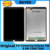 9.6” Original For Samsung Galaxy Tab E SM-T560 T560 Tablet LCD Touch Screen Assembly Digitizer LED Display Replacement W/ Frame