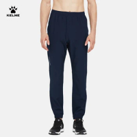 KELME Men's Football Training Sports Pants Woven Breathable Ninth Pants Joggers Running Sportswear 871003