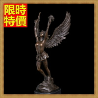 銅雕擺件自由天使-歐式現代居家藝術雕塑工藝品66v19【獨家進口】【米蘭精品】
