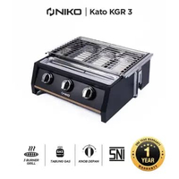 Niko Kompor Gas Pemanggang Kato KGR 3 Grill Gas Stove Extra Bubble