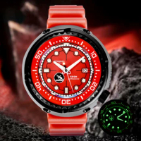 Retangula Rdunae Titanium Automatic Mechanical Watches 52mm Big Tuna NH35 Movement Sapphire C3 Luminous 500m Diver Watch Men