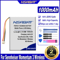 HSABAT Momentum 1000mAh Battery for Sennheiser Momentum 3 Wireless MOMENTUM True Wireless 2 Batteries