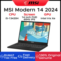 2024 MSI Modern 14 Laptop 14 Inch FHD 60Hz IPS Screen Notebook i5-13420H 16GB 512GB SSD Netbook With Intel Iris Xe Graphics Card