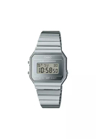 Casio Vintage Unisex Digital Watch A700WEV-7A Silver Stainless Steel Strap